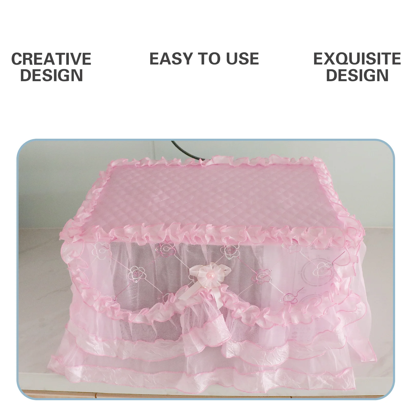 

1Pcs Oven Protective Cover for Microwave High Quality Polyester Dust Cover Reusable Kitchen Appliance Shield Smooth Texture