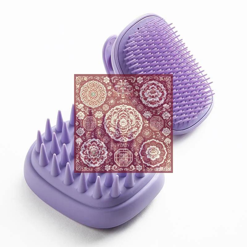 ABS Plastic Scalp Massager Shampoo Brush With Soft Double Bristles For Deep Cleansing Scalp Relaxation Daily Hair Washing
