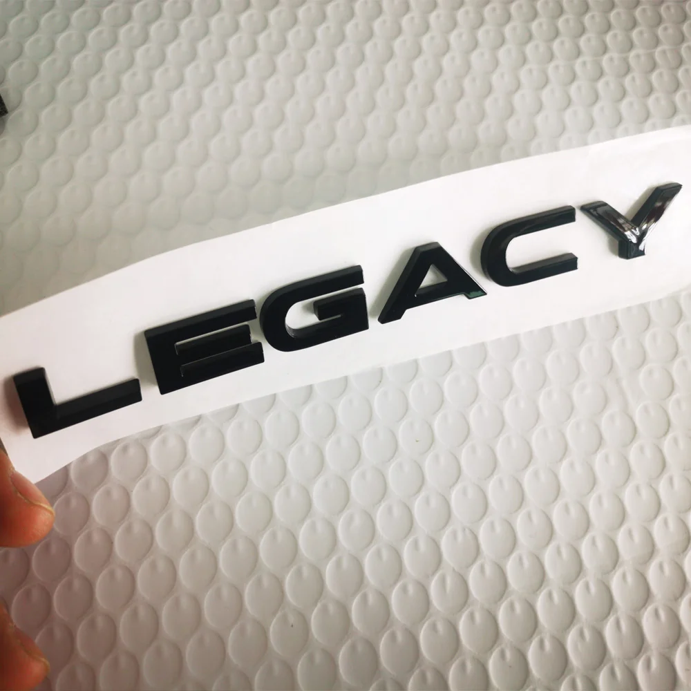 Black LEGACY Emblems For SUBARU Sticker SUBARU Rear Sticker Auto Trunk Sticker For SUBARU LEGACY LEGACY DIT B4 Outback BRZ