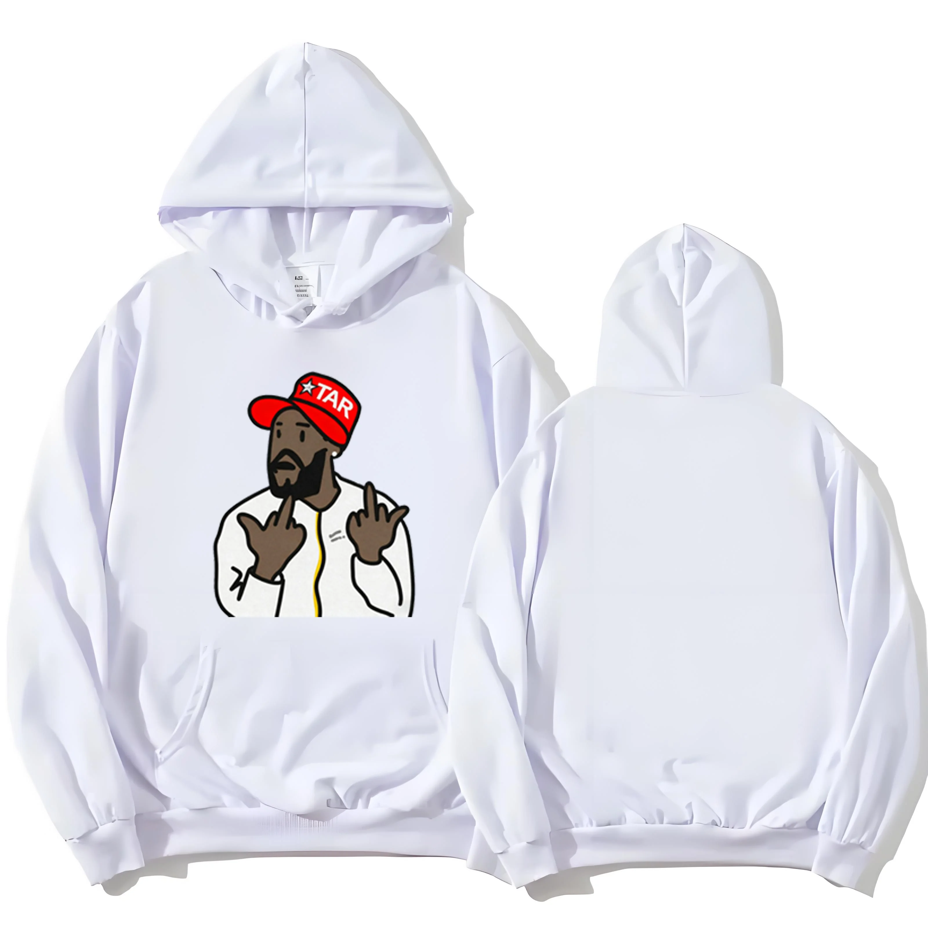 

Сверхмощная толстовка с капюшоном объемом 330 г — новейшая модная толстовка с капюшоном 2025 года и принтами головы персонажей из мультфильмов.