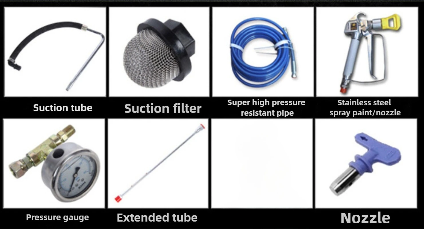 ماكينة رش بدون هواء 450 440 HV للديكور المنزلي طلاء اللاتكس، طلاءات الحائط الداخلية والخارجية، طلاء مقاوم للصدأ #3