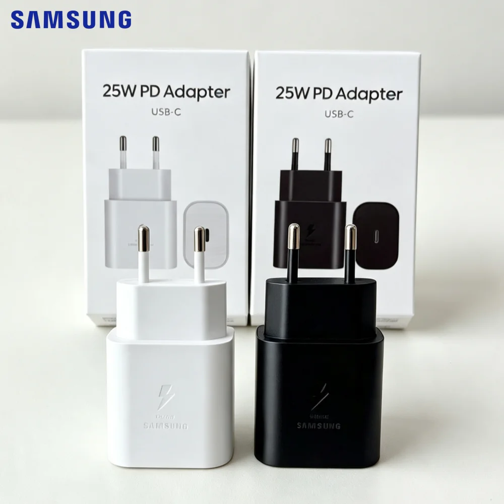 25W PD Adapter EU Plug USB‑C Super Fast Charging Wall Charger For Samsung Galaxy S26 S25 S24 S23 S22 Ultra Note20 Z Fold ZFlip 7