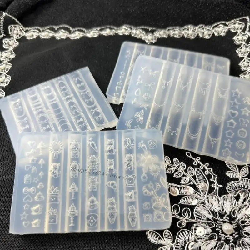 

Силиконовые ногти арт плесени аксессуары десерт медведя тема тема