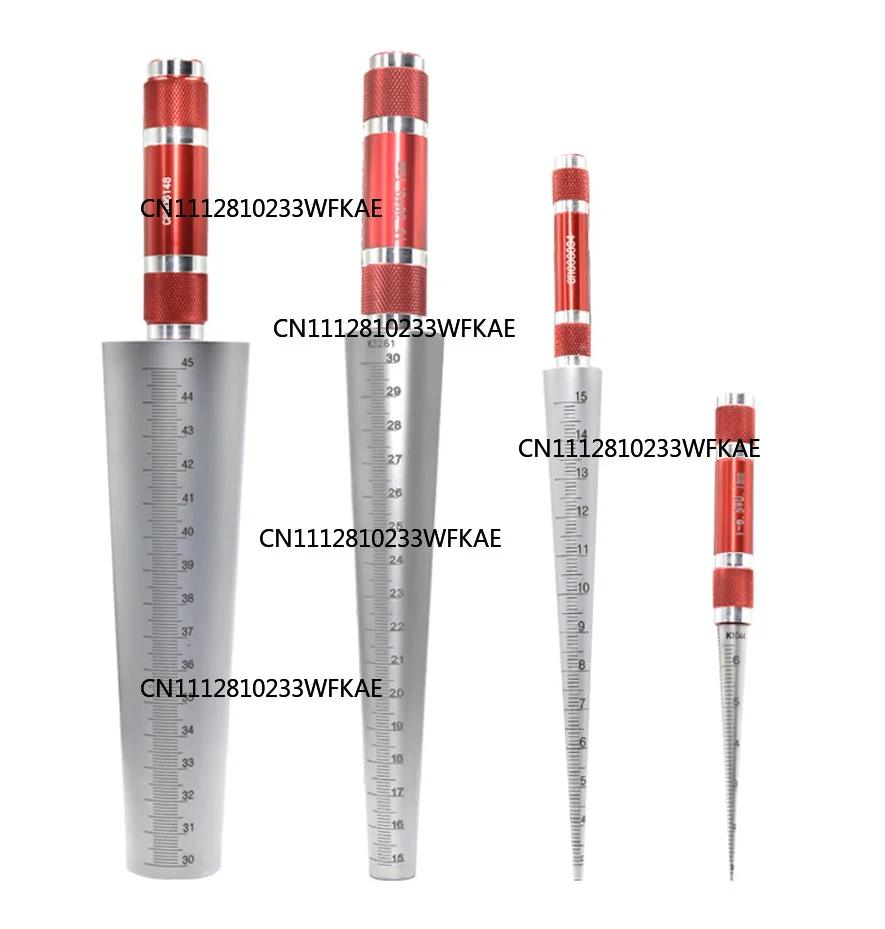Conical Feeler Gauge Taper Cone Cylinder Gauge 1-6.5mm 3-15mm 15-30mm 30-45mm for Measuring Hole Size Diameter Taper Gauge