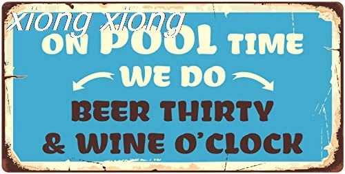 НаклейкаПарат 993HS Время бассейна Мы делать пиво Тридцать; Винные часы; Подвесной знак новинки