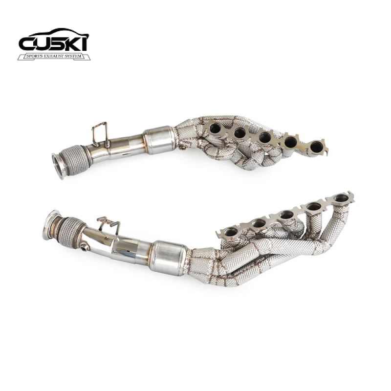 Insulated Exhaust System for the Audi R8 V10 5.2L (2010-2019)  for Lamborghini Huracan LP580-2/LP610-4 Car Exhaust Power Upgrade