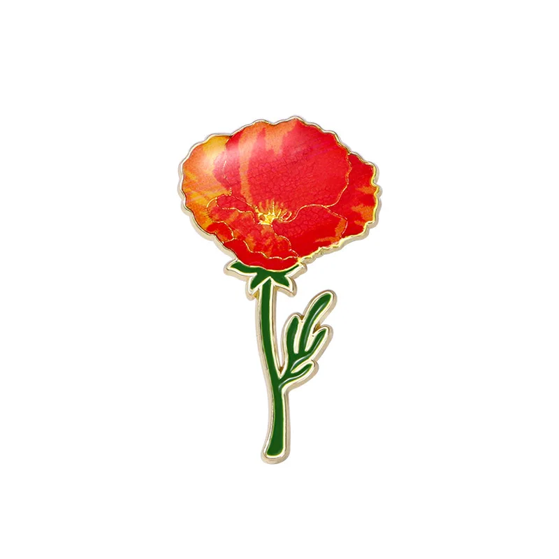 Elegante botanische Emaille-Blumenanstecker, sortierte Pflanzen-Reversbroschen, Natur-Abzeichen für Kleidung, Damen-Modeaccessoires