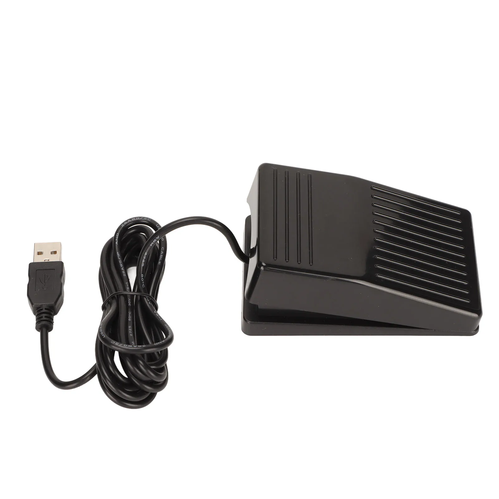 USB Foot Switch Pedal Mechanical Switch Multifunctional Single Foot Switch Pedal with 2 Meters Cable for Computer