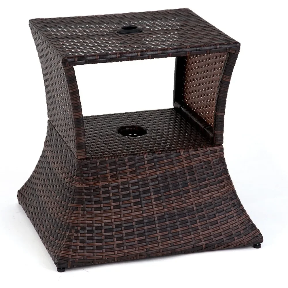 Rattan Umbrella Table, 17