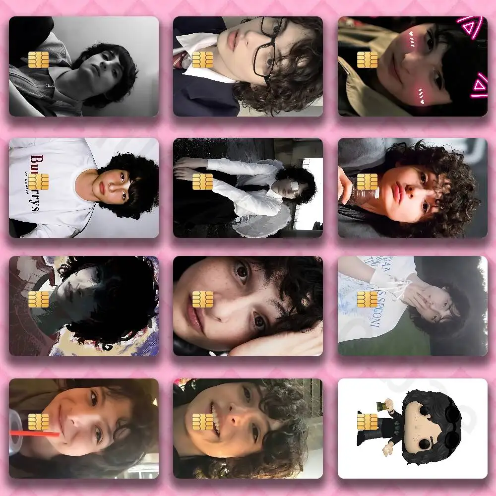 

Finn Wolfhard Credit Card Skin Stickers for Bank Card Bus Metro Card Sticker Waterproof Women Gift