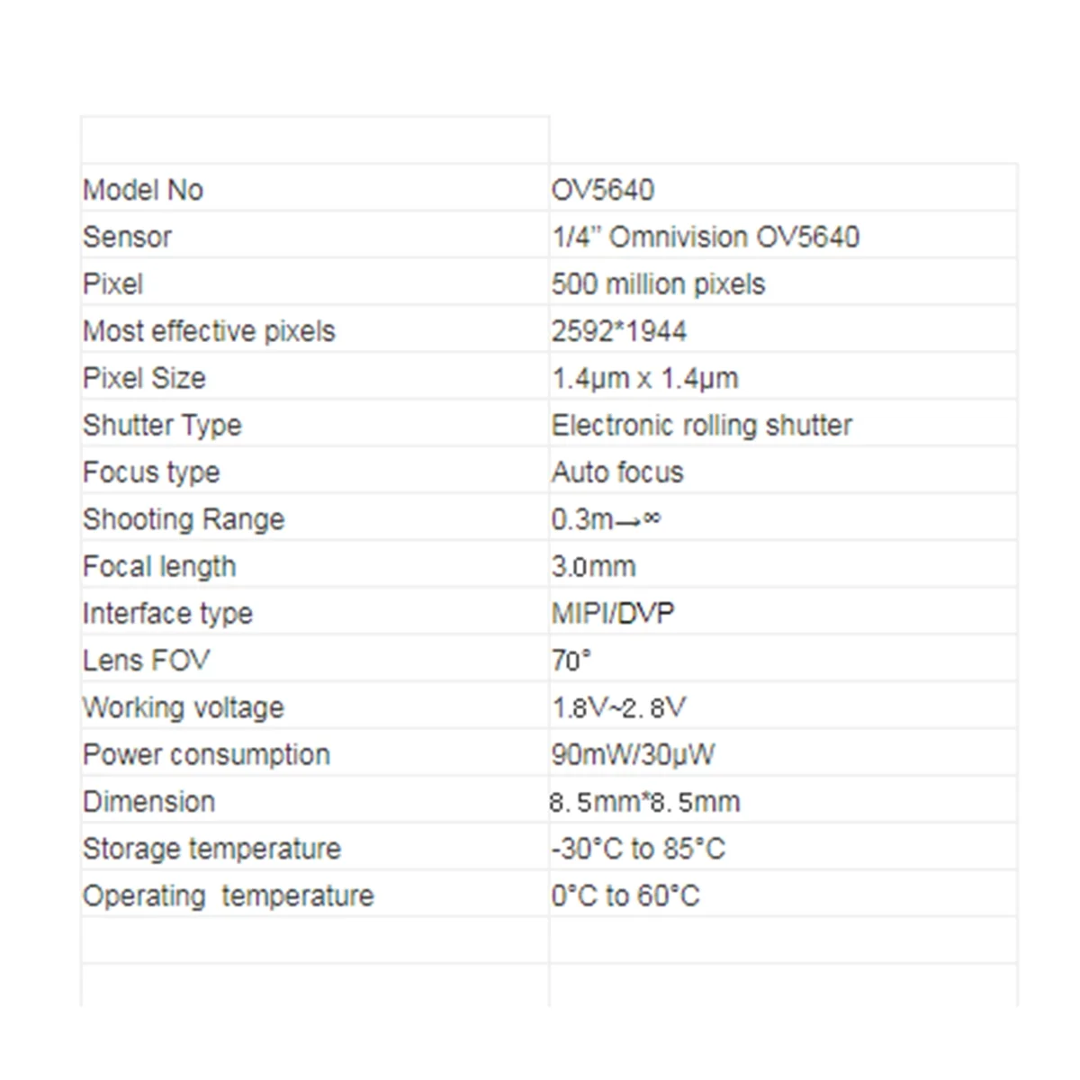 OV5640 โมดูลกล้องสําหรับ ESP32-CAM Soft Board 5 ล้านพิกเซลความละเอียดสูง Auto Focus 24PIN 0.5 มม. (C)