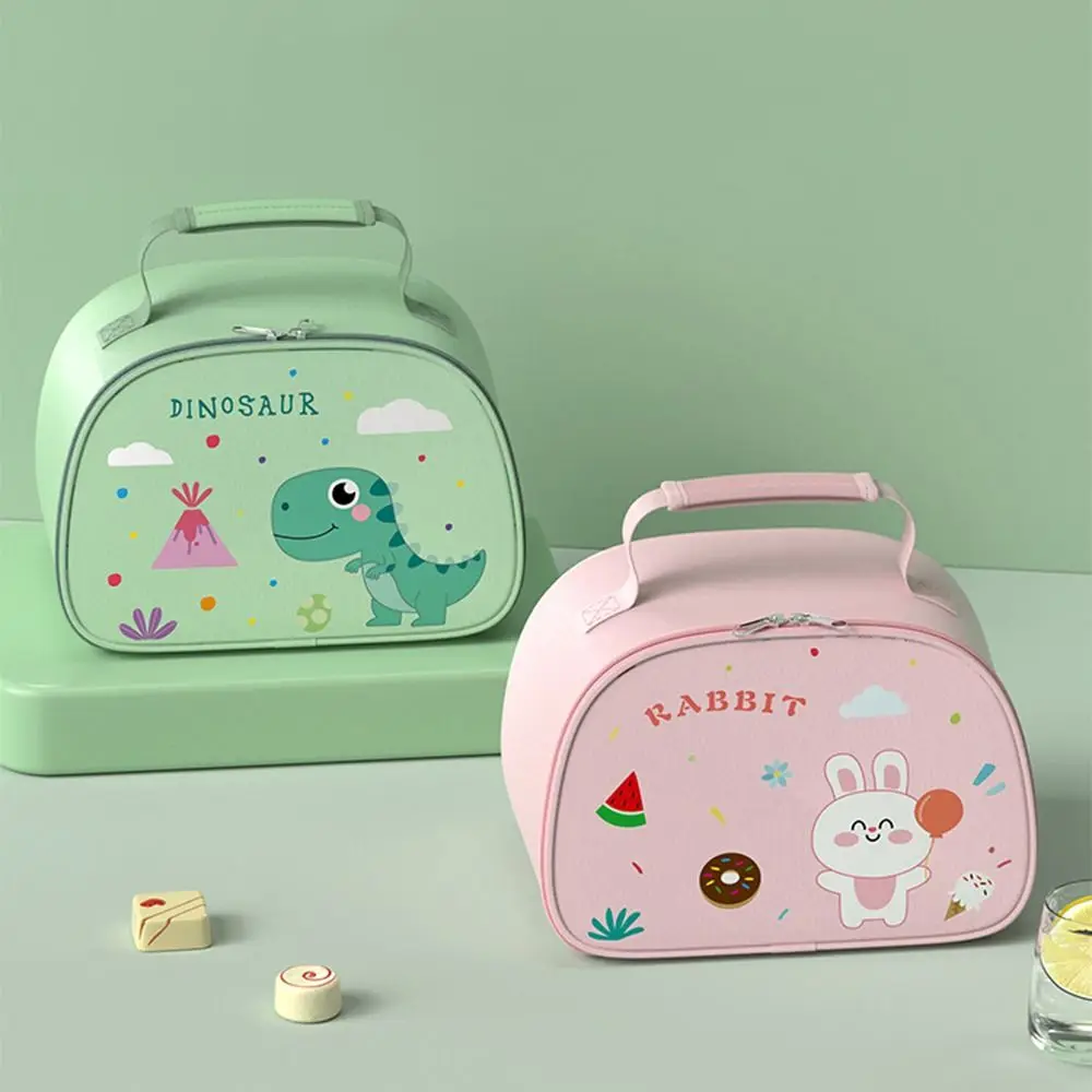 Practical Cartoon Cute Lunch Bag Waterproof Leakproof Handle Lunch-box Universal Lightweight Insulated Lunch Bag Outdoor