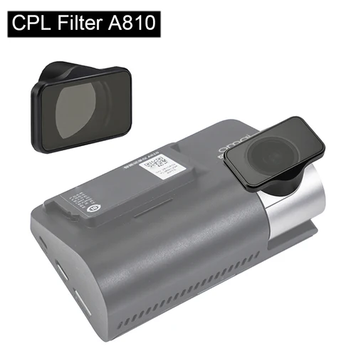 Imagen 2 del producto Para filtro CPL 70mai solo para filtro CPL 70mai A810 para cámara trasera 70mai RC12, película de filtro CPL y pegatinas estáticas