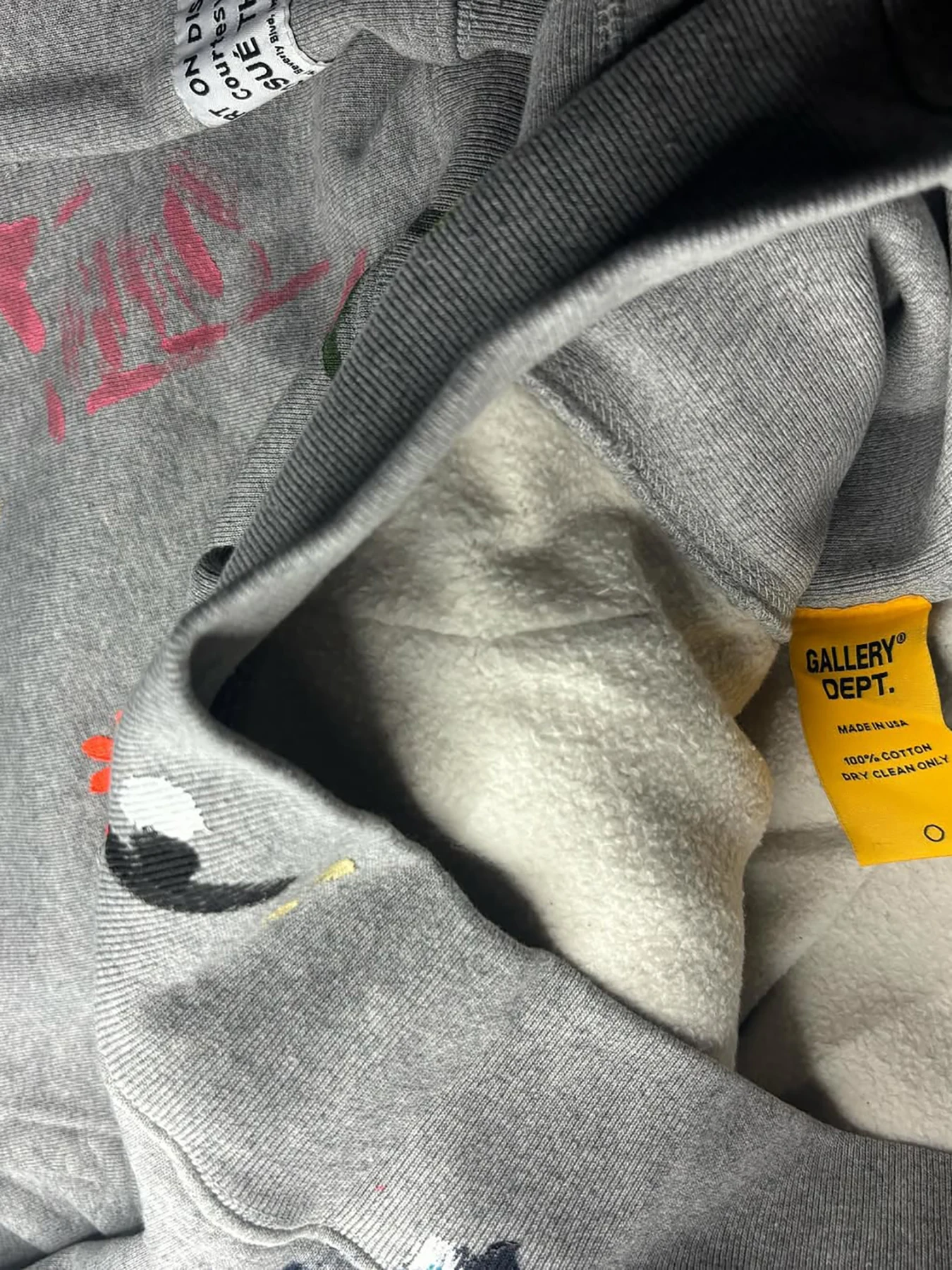 Neuer Herbst- und Winter-Nischen-Schönheitstrend, Internet-Promi, gleicher Stil, handbemaltes Design, Graffiti-Kapuzenpullover