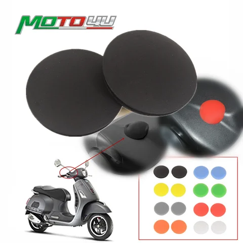 Vespa GTS300 GTS 300 250 GTV300 2PCS 고무 미러 구멍 플러그 스크류 캡 커버 블랭킹 플레이트 백미러 수정