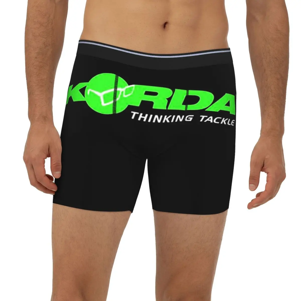 

Длинные трусы-боксеры с логотипом Korda Fishing, короткие мужские трусы, мягкое нижнее белье для мужчин, подарок бойфренду