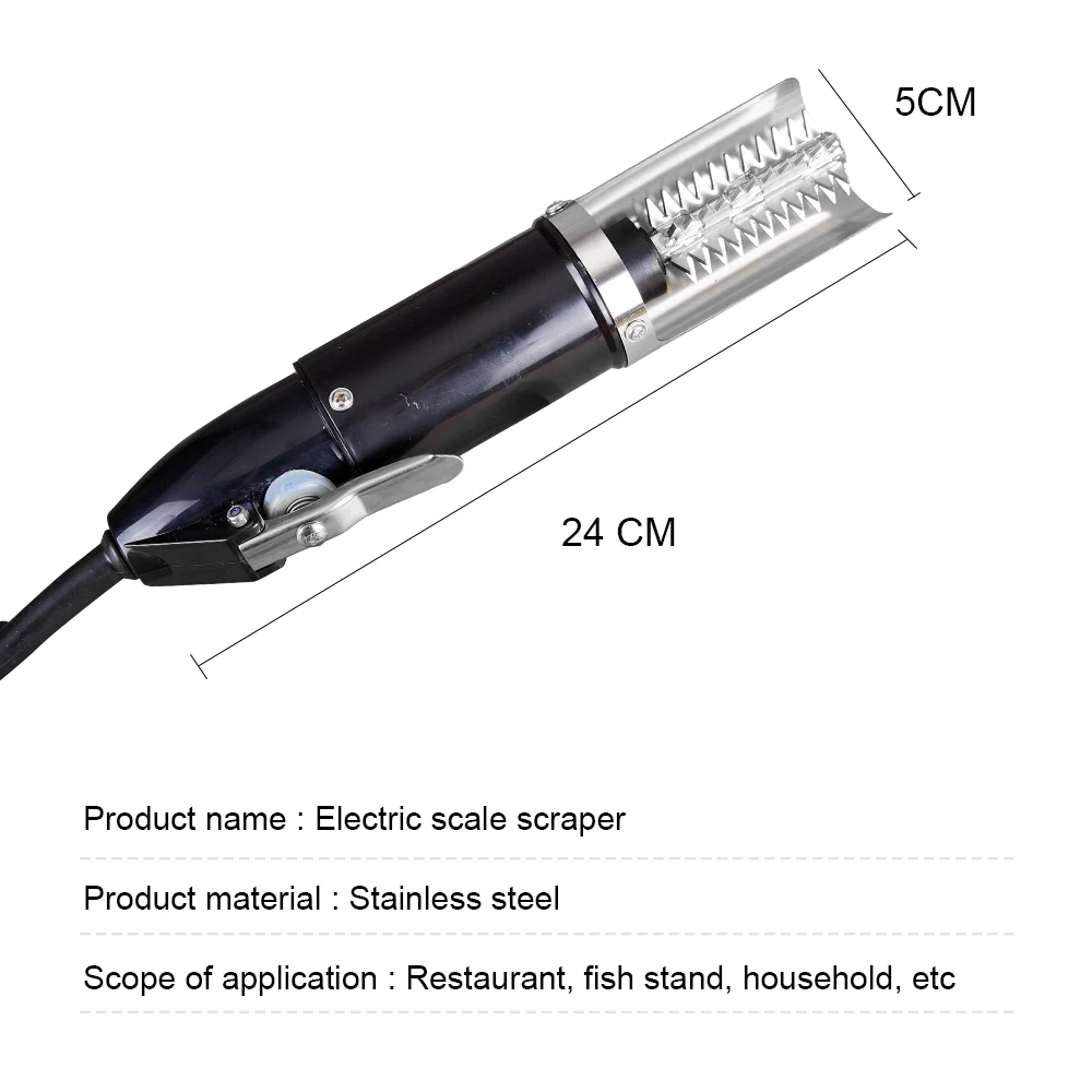 Escalador de pescado eléctrico, herramienta de limpieza de escamas de pescado, raspador de escamas de pescado, descalcificador, limpiador de