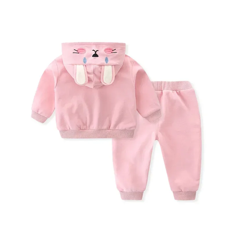 

Детский комплект с капюшоном и штанами на молнии для косплея, верхняя куртка с героями мультфильмов, весенне-осенняя модная одежда для маленьких девочек, пальто с капюшоном для младенцев