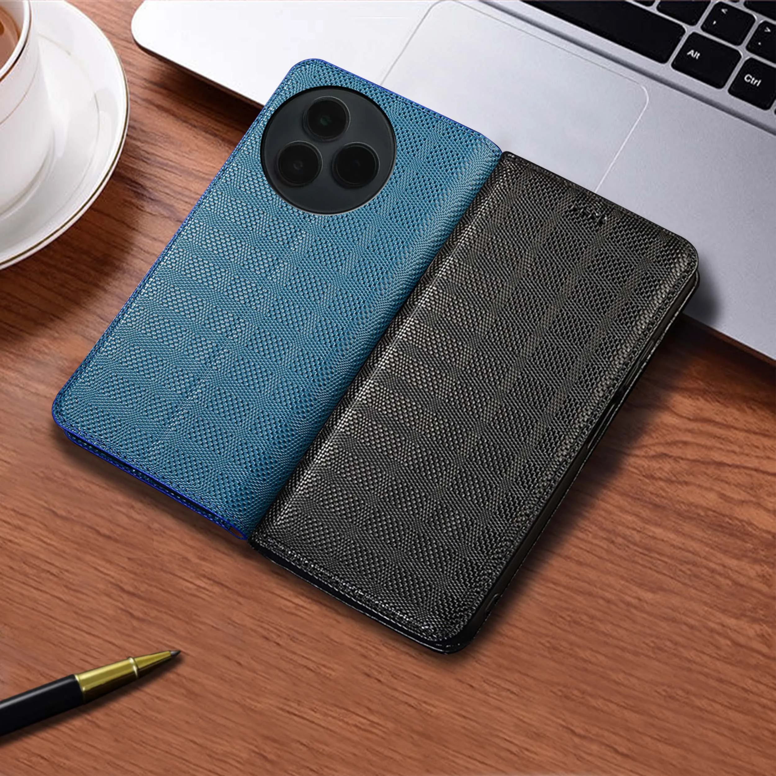 

Для Xiaomi Civi 1S 2 3 4 5 Mix 2 2S 3 4 CC9 CC9E Mi A1 A2 A3 Pro Lite Crosshatch Pattern Чехол-раскладушка из натуральной кожи из воловьей кожи