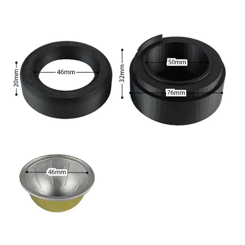 2X For Vertuo Series Capsule Kit For Nespresso Pods With 100 Pcs Foil Seal Lids Holder Brush Cycle Fill Filter Cup