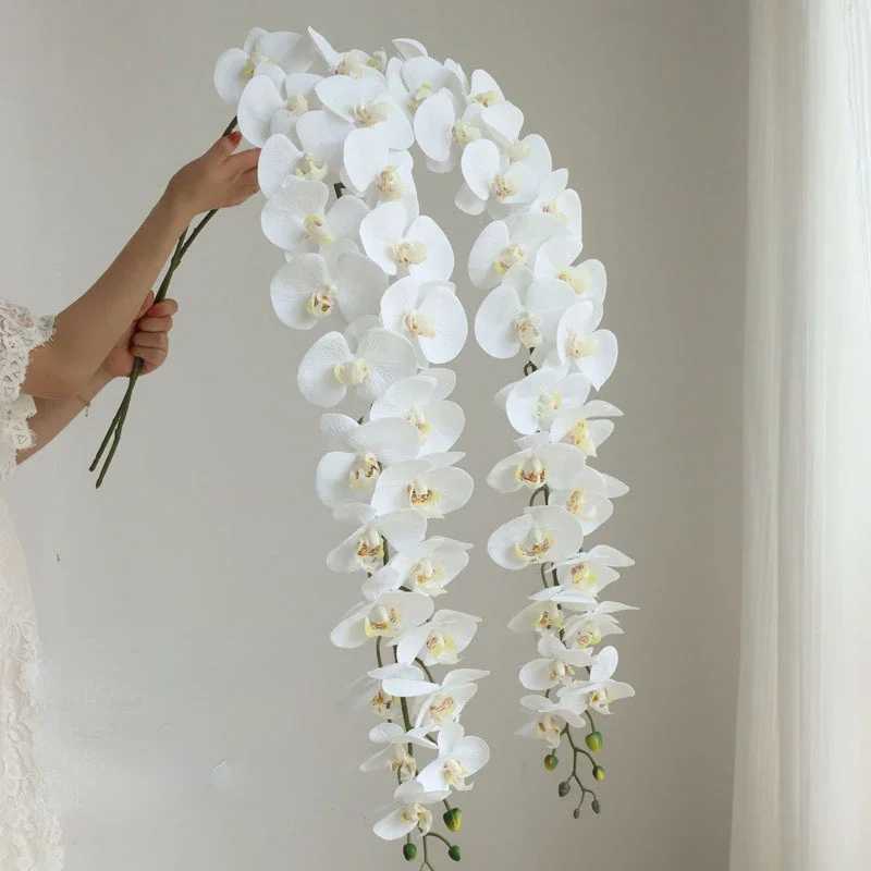 

Simulation150cm Big Phalaenopsis Artificial Flowers Butterfly Orchid Wedding Decor Landscaping Party Home Floral Headgear Wreath