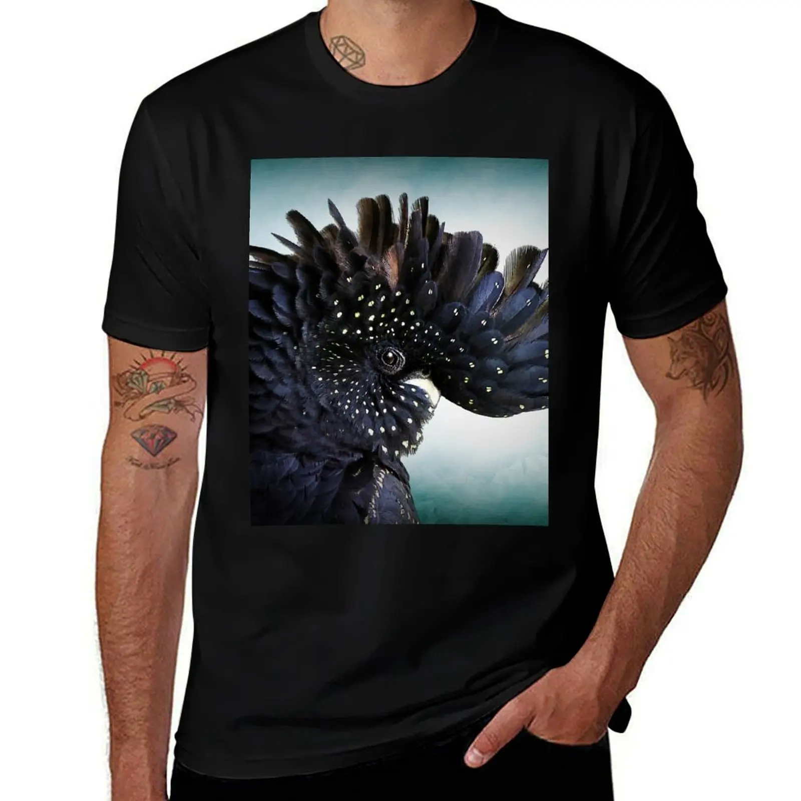 Red Tailed Black Cockatoo Bird T-Shirt anime t shirts heavyweights heavyweight t shirts for men