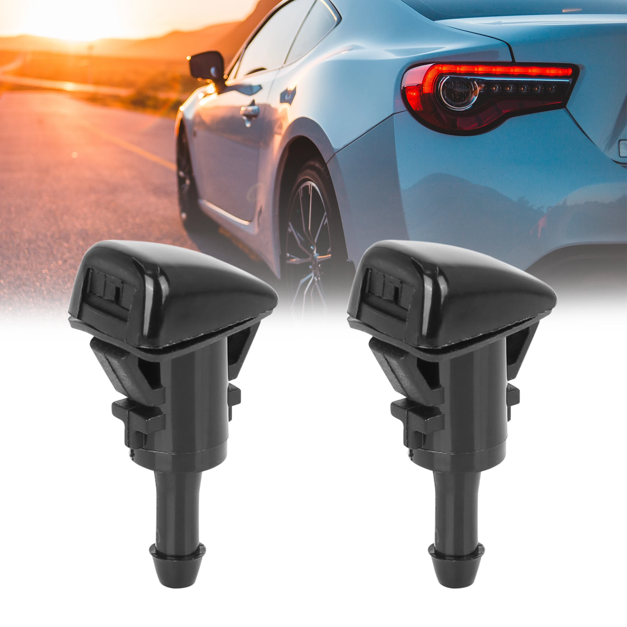 

UXCELL 2 шт. 5113049AA Форсунка омывателя лобового стекла с одним отверстием для Chrysler, для Dodge