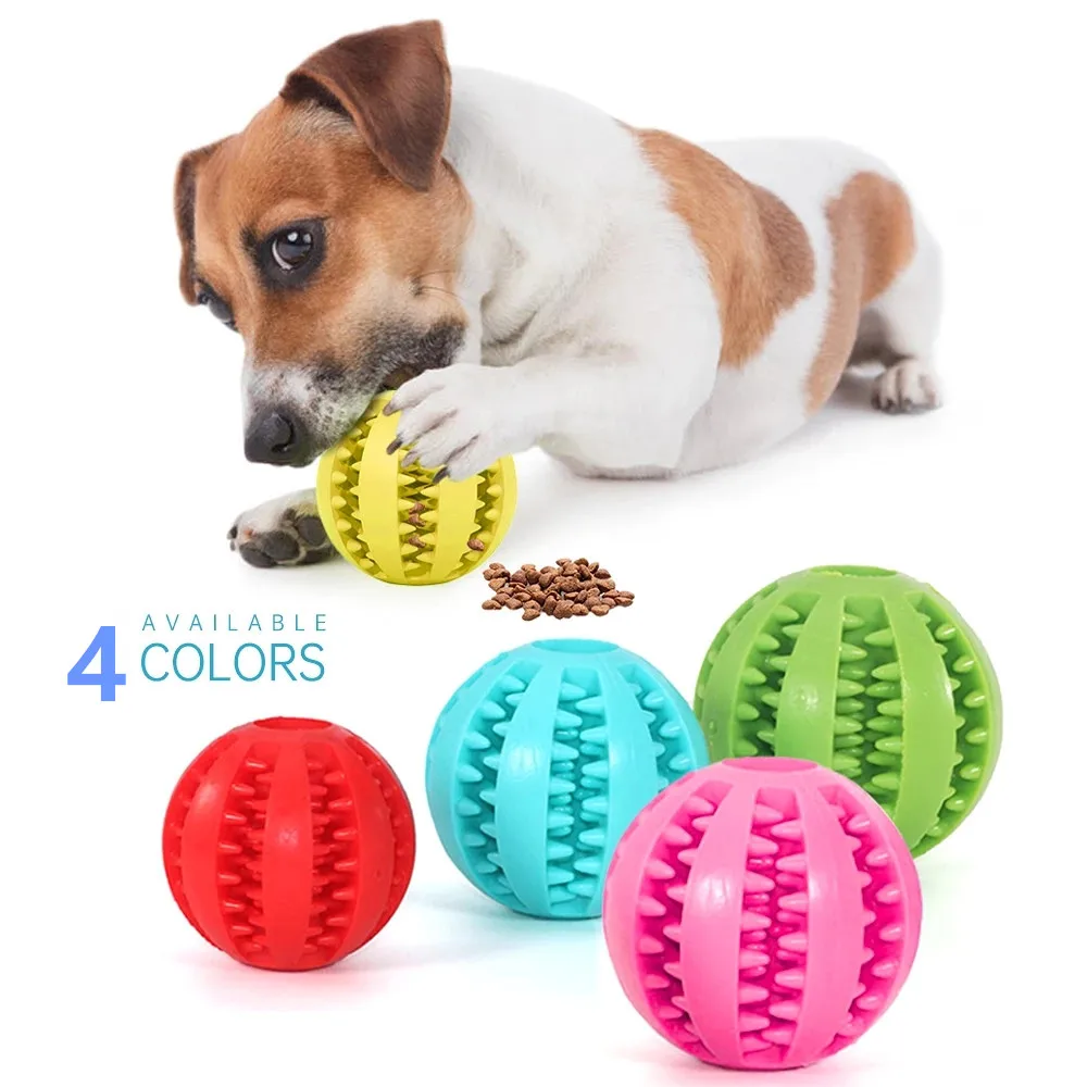 Toys for Dogs Rubber Dog Ball for Puppy Funny Dog Toys for Pet Puppies Large Dogs Tooth Cleaning Snack Ball Toy for Pet Products