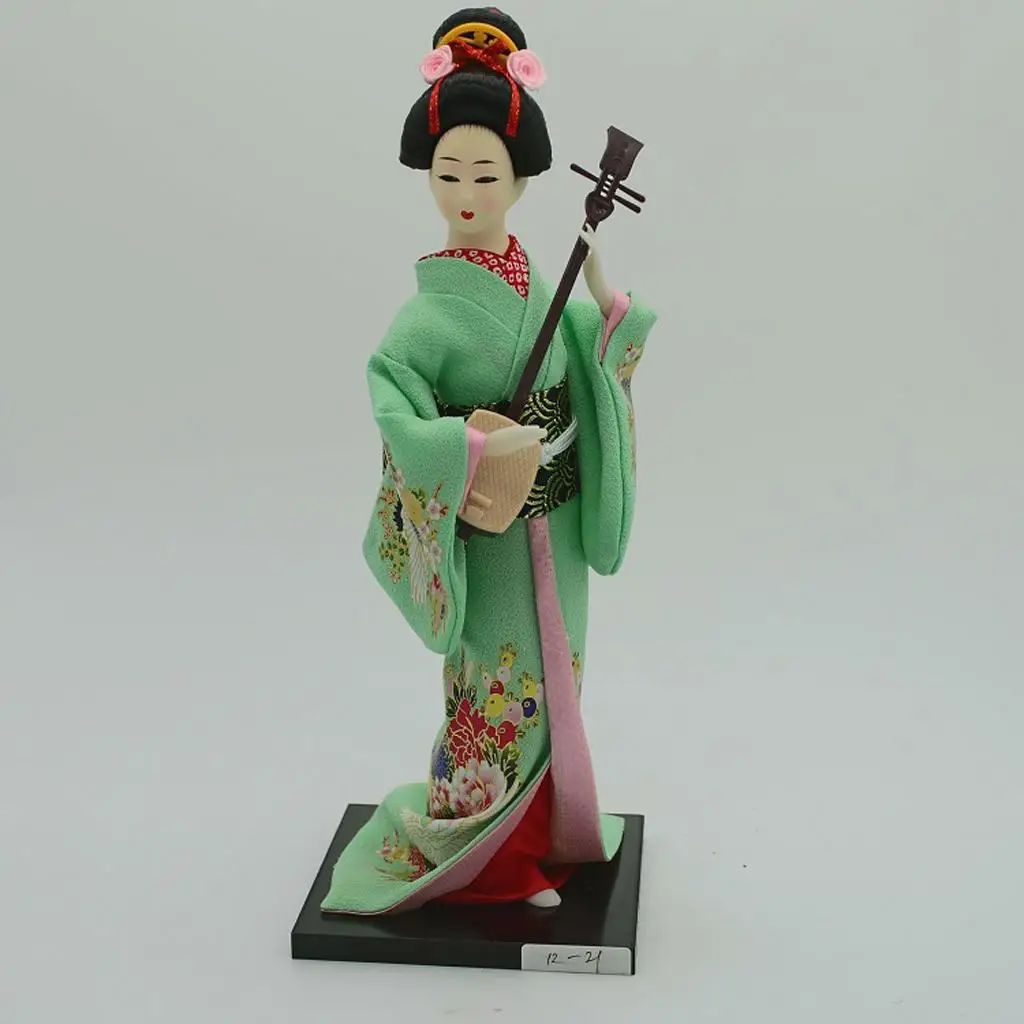 12'' ReJapanese Samurai Doll Geisha Kimono Oriental Dolls Model Cultural Craft