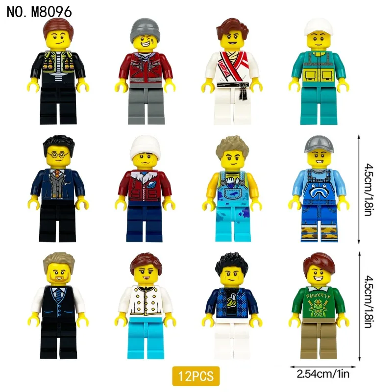 

Meigao M8096 urban college student coach designer building block figurine cross-border wholesale small particle doll toy