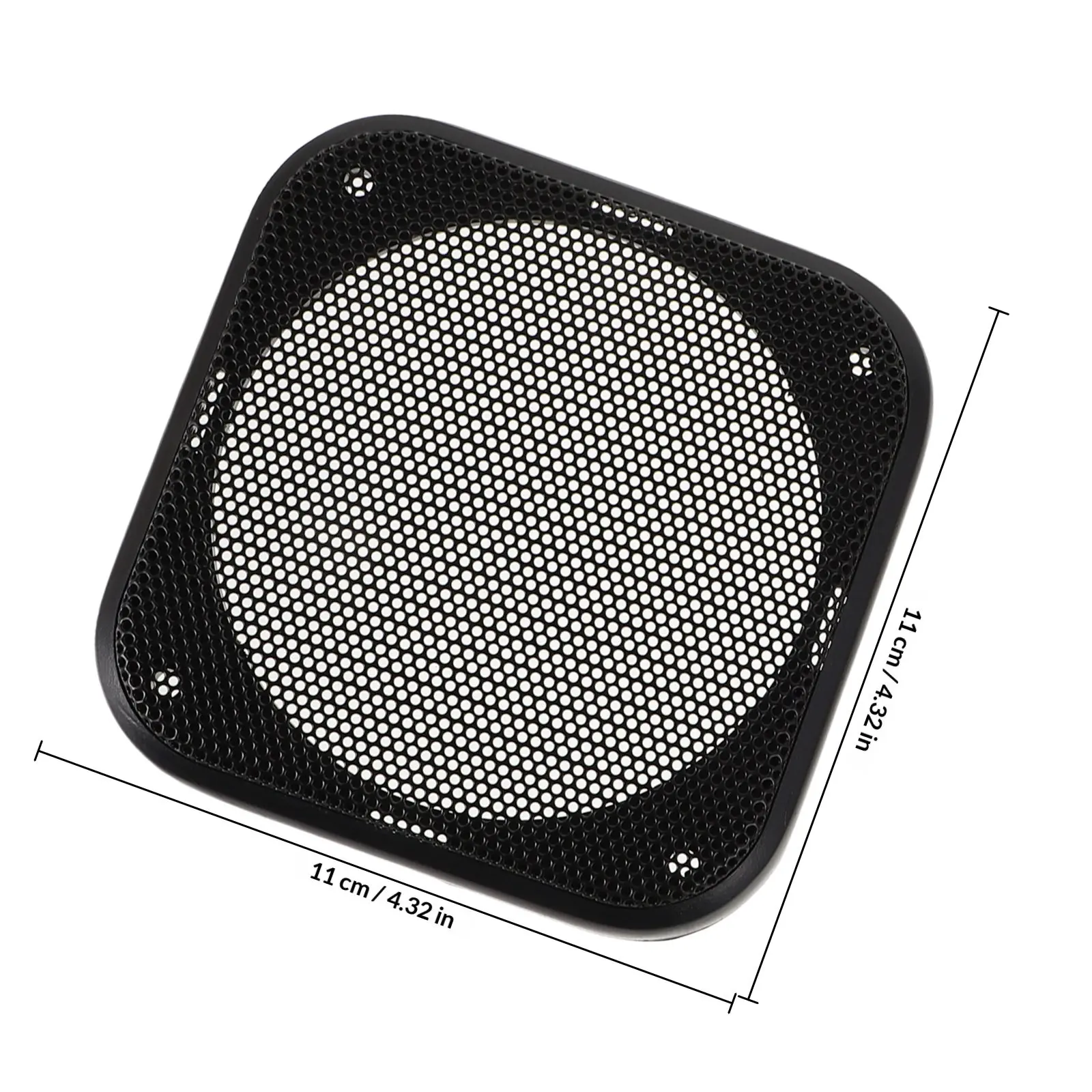 2pcs Square Car Speaker Grille Covers – Black Mesh Protective Audio Grill for Door Enclosures