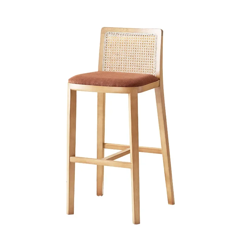 

Rattan Balcony Dining Chair Accent Nordic Coffee High Bar Stools Vanity Counter Sillas Para Sala De Estar Furniture