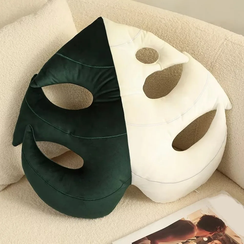 New Cartoon Creative Leaf Green Plant Leaf Back Cushion Adult Pillow Cushion Home Indoor Decor Seat Pad