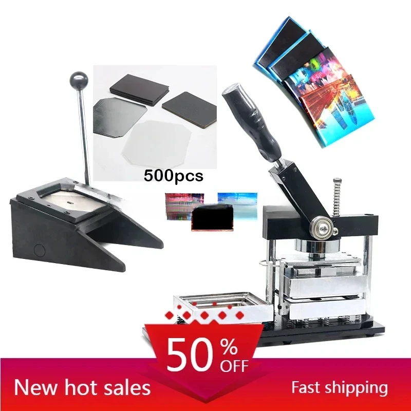 Rectangle 90*65Cm Shape Maker With 90*65Mm Paper Cutter And 500Pcs Fridge Magnet Component