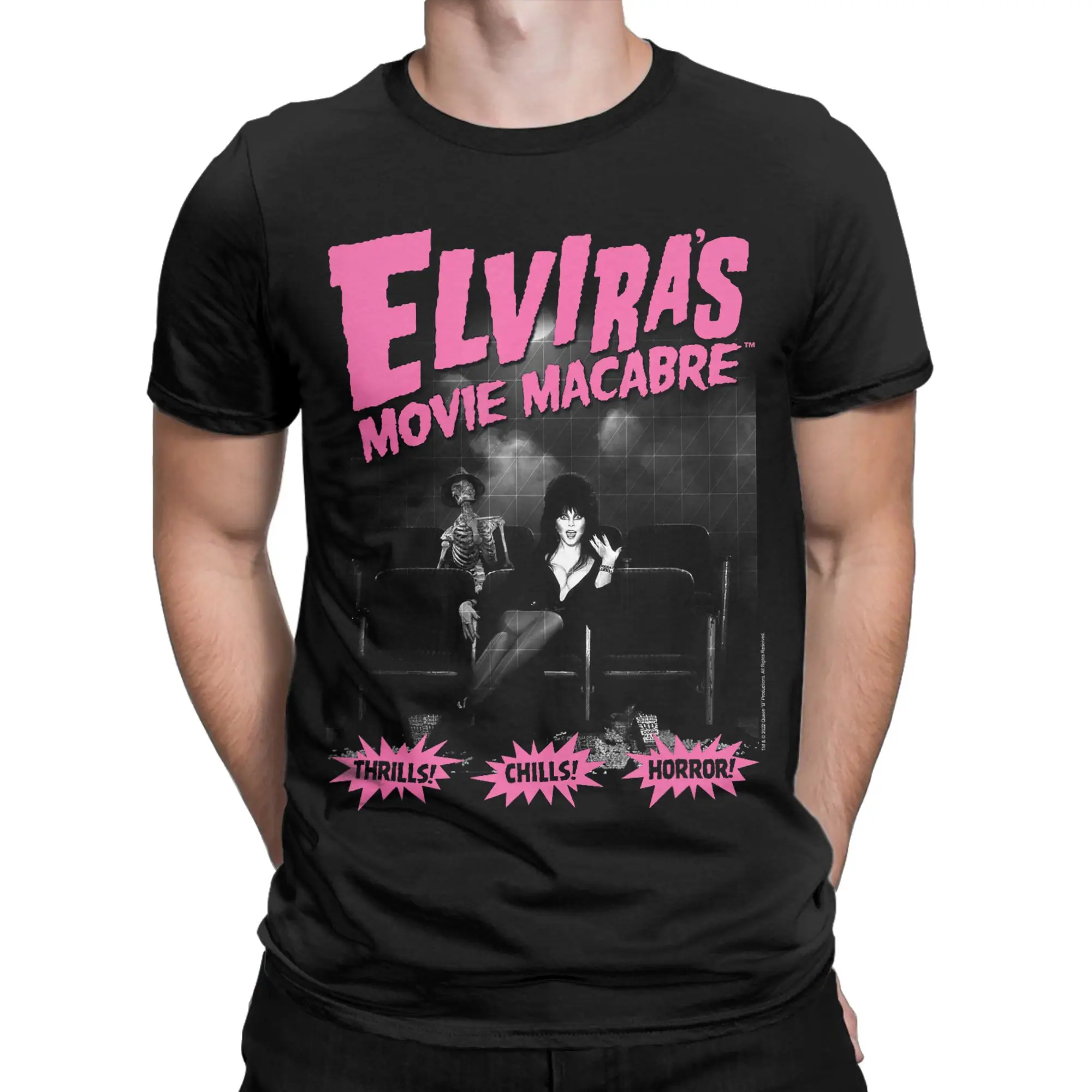 Men's Elvira Mistress of The Dark T Shirt  100% Cotton Clothing Humor Short Sleeve O Neck Tees Unique T-Shirts