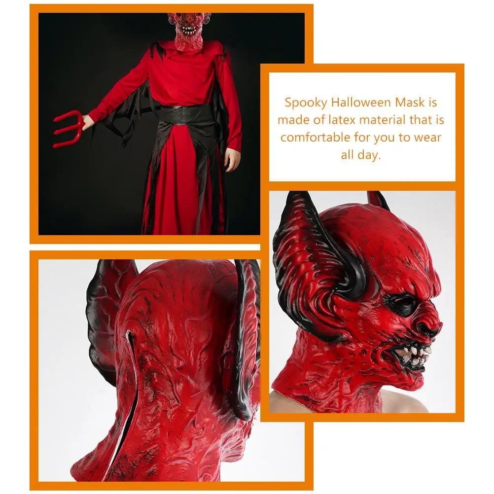 هالوين الخفافيش هود زاحف مخيف زينة حزب الرعب الدعائم الكبار زي تأثيري مرحلة الأداء