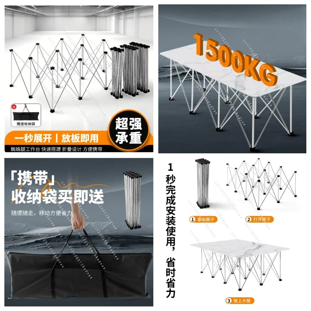 Foldable Telescopic Stainless Steel Workbench Bracket for Woodworking and Tile Support