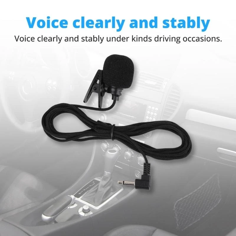 كابل ميكروفون السيارة المضاد للتداخل 300 سم يوفر صوتًا فائقًا واضحًا للتنقل اليومي في القيادة لمسافات طويلة