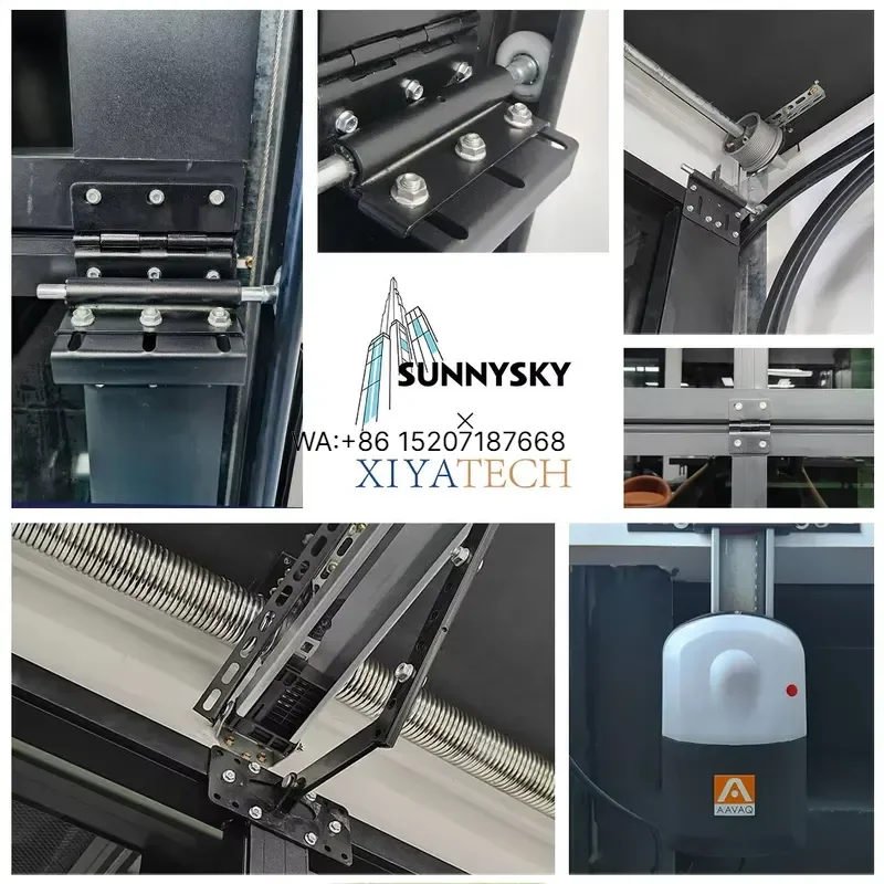 Wmwmnu for  Factory Wholesale Modern 8x8 8x7 Waterproof Sectional Double Glazed Remote Control Security Automatic