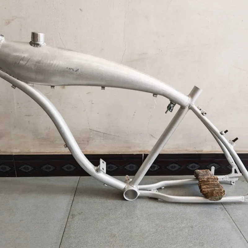 Bicicleta de 26 pulgadas, cuadro de aleación de aluminio, cuadro con depósito de combustible, cuadro de bicicleta modificado