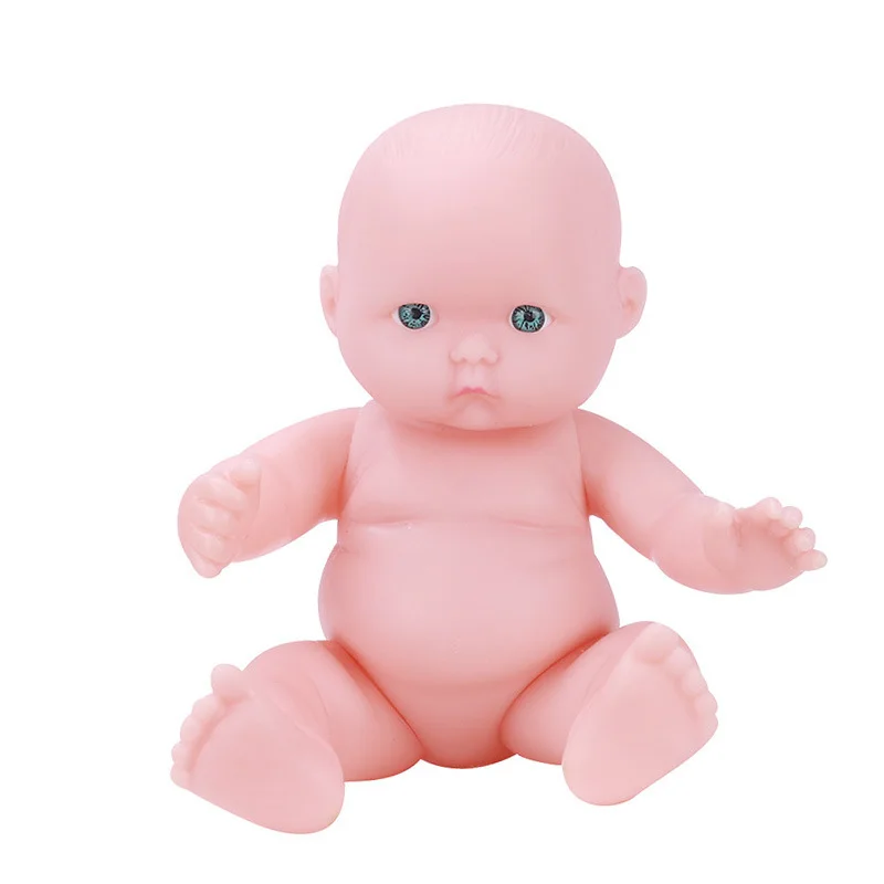 Mini smalto da 5 pollici imitazione bambola rinata in PVC colla morbida per bambini giocattolo educativo per la prima infanzia per bambini di 4-6 anni