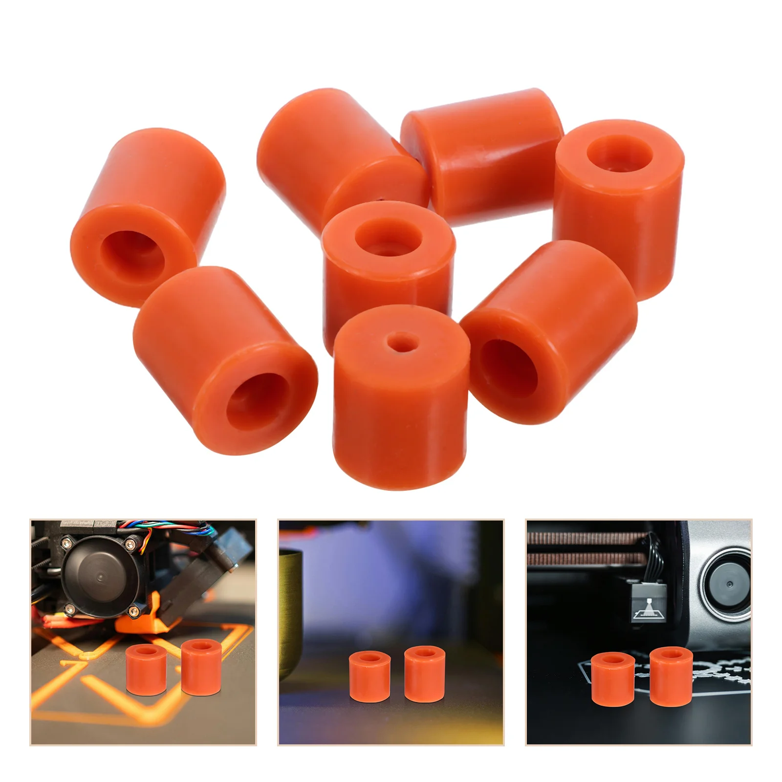 

8 шт. силиконовых проставок для термостойкой платформы 3D-принтера: повышенная устойчивость, без смещений, точная печать, инструменты для выравнивания, замена