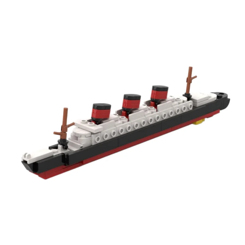 MOC-Modellbausatz für Boote – Spielzeugset mit kleinen Bausteinen und 135 Teilen – Geeignet für alle Enthusiasten – Desktop-Dekoration