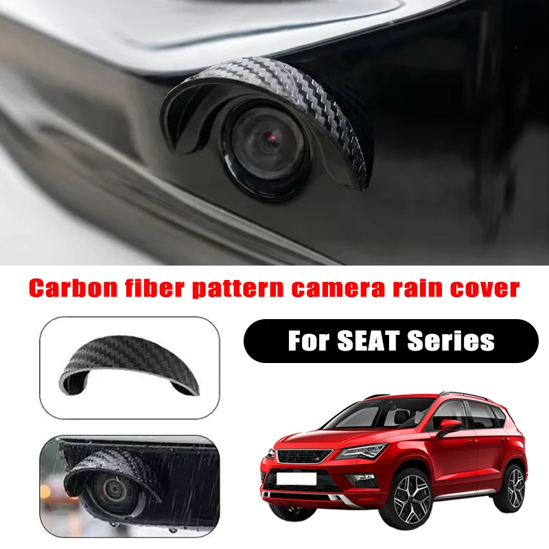 Camera Rain Cover - 2Pcs carbon fiber patterned rear camera