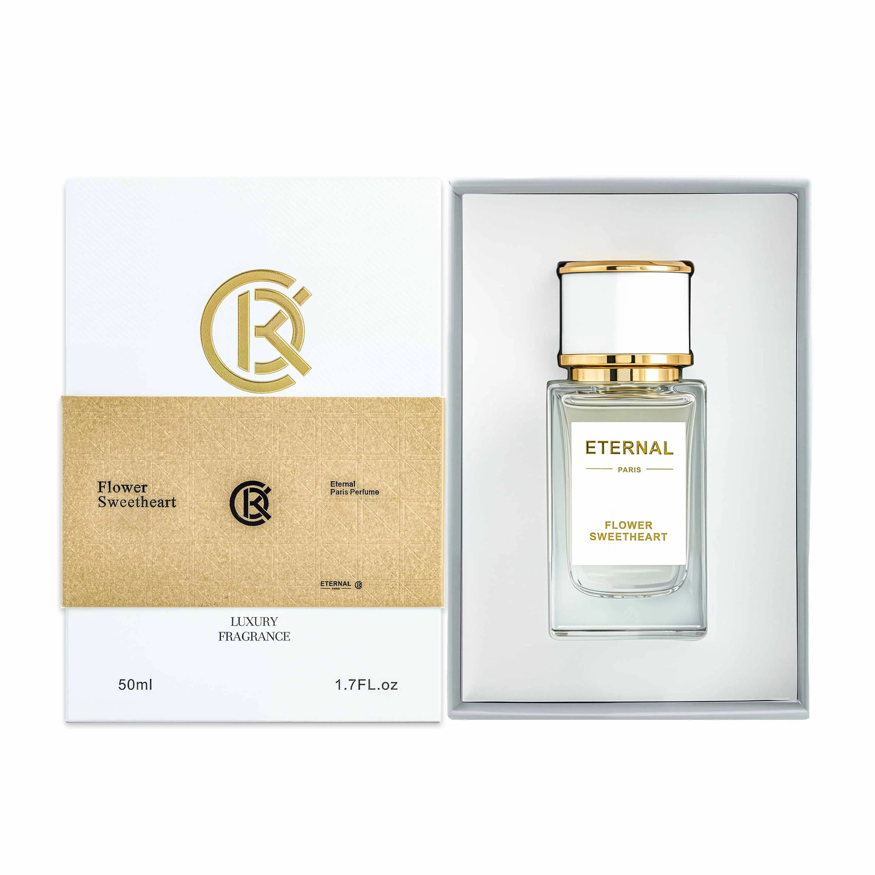 

Flower Sweetheart 50ml Eau de Parfum for Women – Romantic Floral Fragrance with Peach & Musk, Long-Lasting Elegant Scent