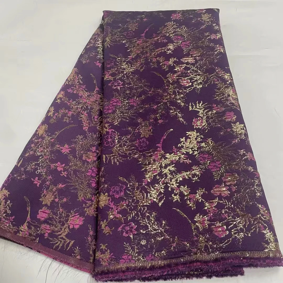 

2025 Latest Brocade Lace Fabric Nigerian Organza Lace Fabric African Voile Lace Fabric Jacquard Lace Fabric for Wedding KJK21119