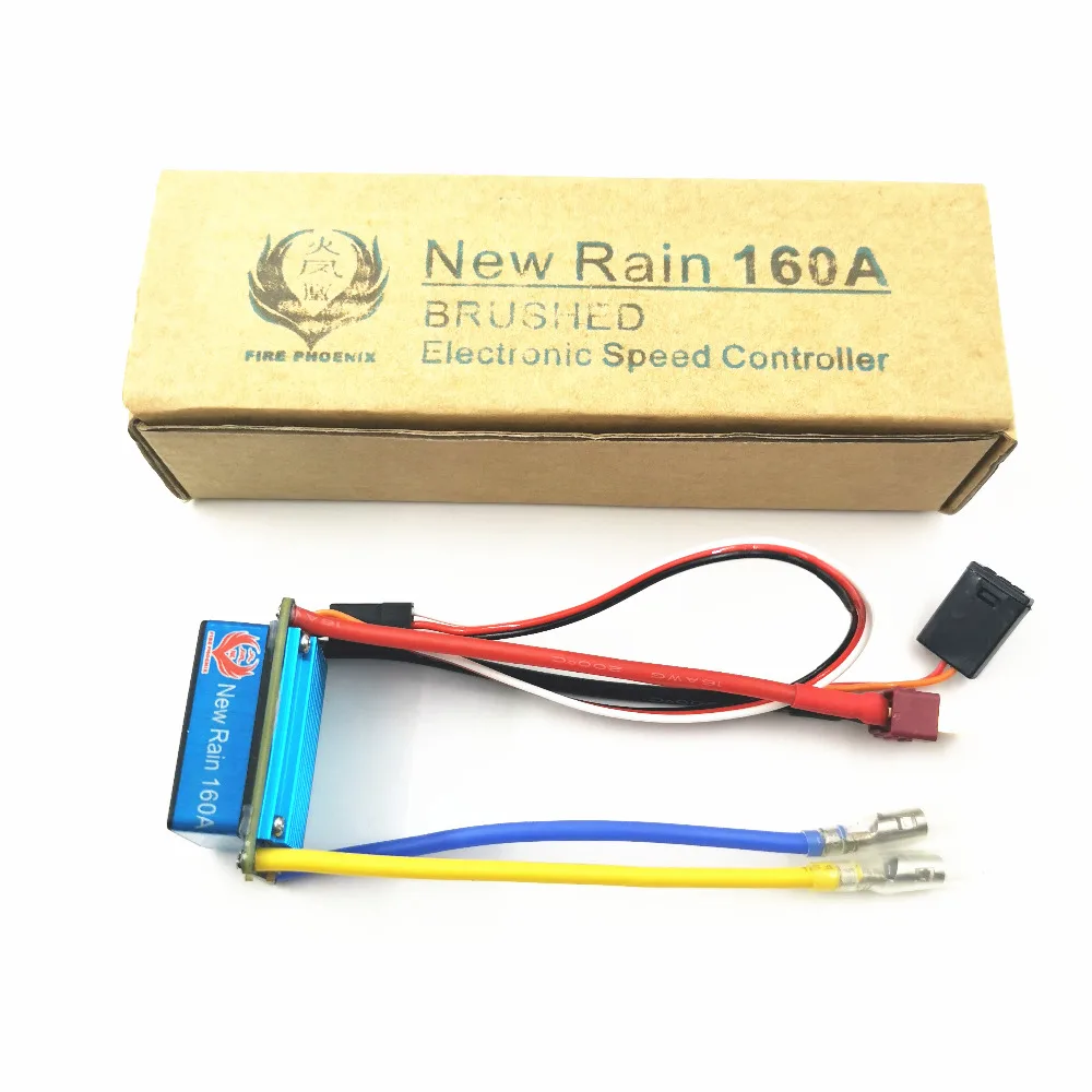 Fire Phoenix New Rain 2-3s Lipo 5V/1A BEC Waterproof Brushed 160A ESC For 1/12 Rc Car / Buggies Trucks / Crawlers