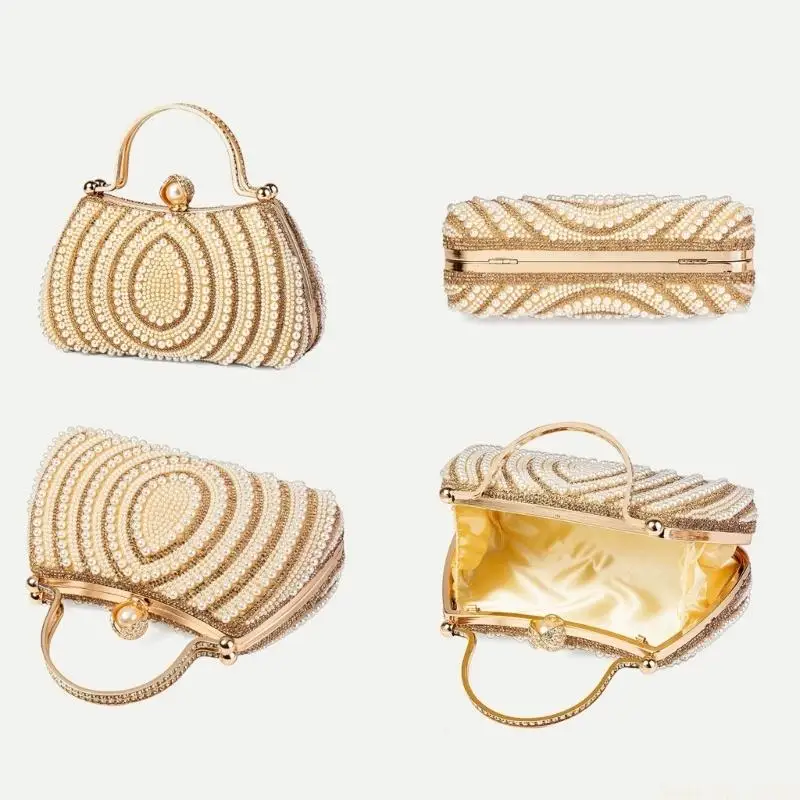 

Мерцающая вечерняя сумка со стразами X90D, практичный полиэстер для коктейльных вечеринок, свадебного мероприятия