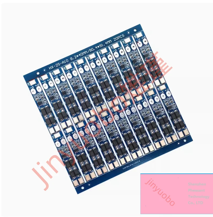 5–20 Stück 2S 7,4 V 8 A Li-Ion 18650 Lithium-Batterie-Ladegerät-Schutzplatine 8,4 V Überstrom-Überladungs-/Überentladungsschutz