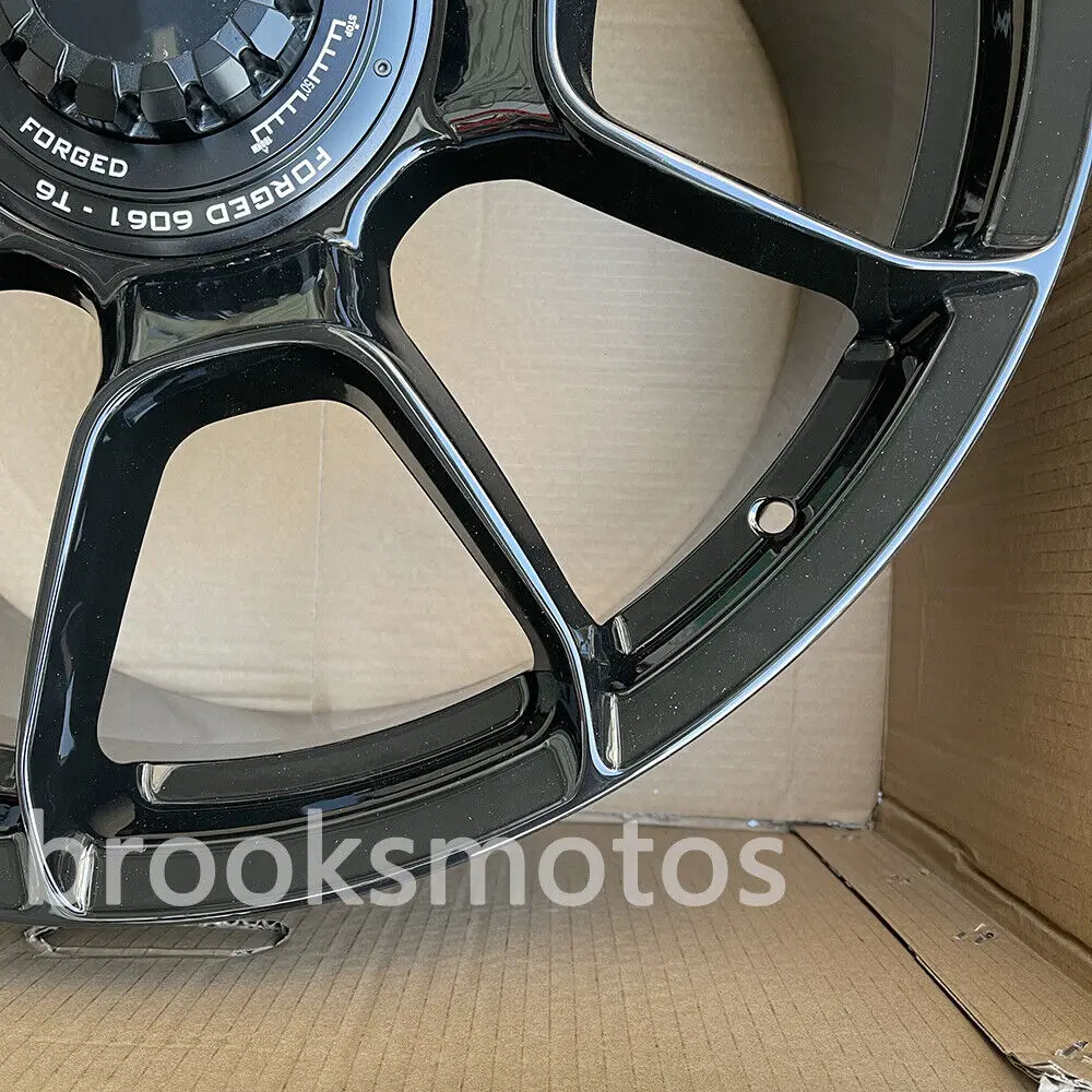 Cerchi PER RUOTE FORGATE NERO LUCIDO DA 21" NUOVI FIT 2010-2015 PORSCHE PANAMERA 970